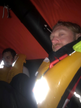 In a raft